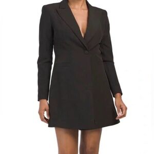 Aidan Aidan Mattox Black Tuxedo Cocktail Dress Size 2 NEW